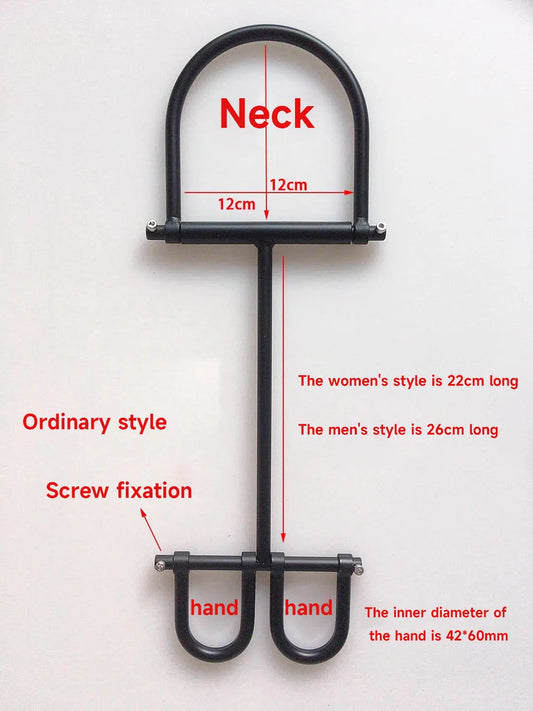 Spider series hand and neck shackles, death shackles, collars, leg shackles, metal restraints, self-binding artifacts, SM alternative sexual torture devices 杨子仪-t-equipment