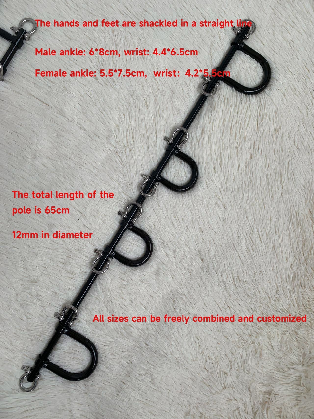 SM neck hand and foot shackle leg and foot iron restraint set adult toys flirting passion tools tools nipple clamps 杨子仪-t-equipment