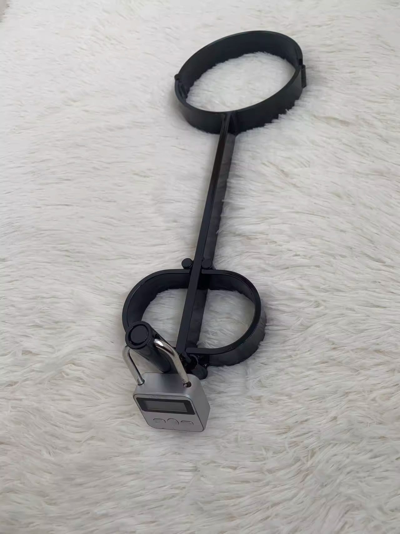 SM neck hand one word shackle self-binding hanging time lock props original tool adult alternative toy 杨子仪-t-equipment