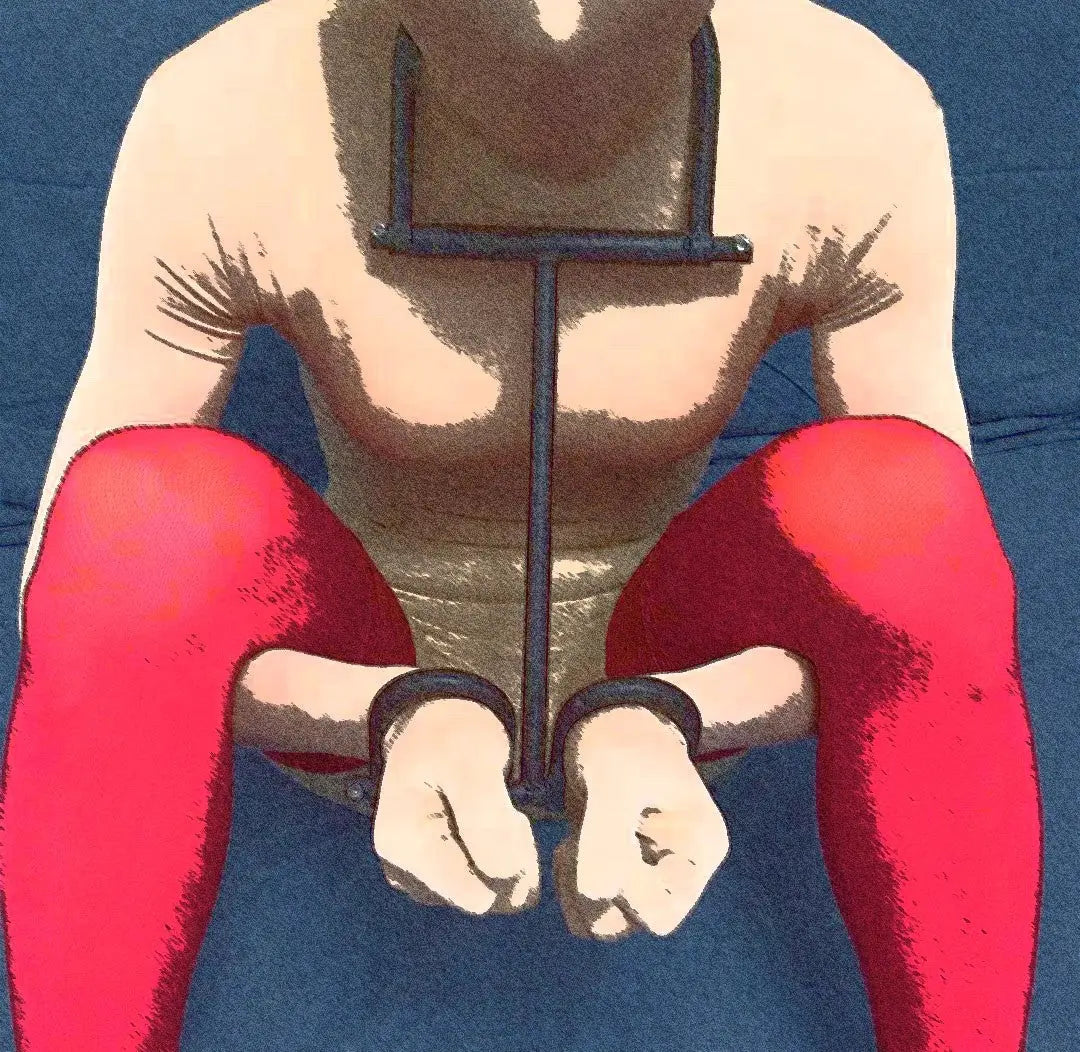 Spider series hand and neck shackles, death shackles, collars, leg shackles, metal restraints, self-binding artifacts, SM alternative sexual torture devices 杨子仪-t-equipment