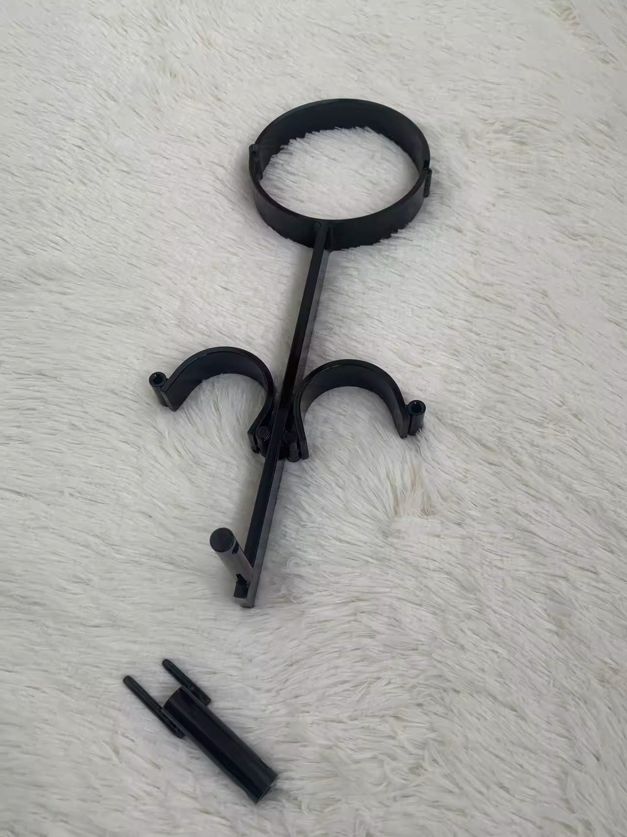 SM neck hand one word shackle self-binding hanging time lock props original tool adult alternative toy 杨子仪-t-equipment