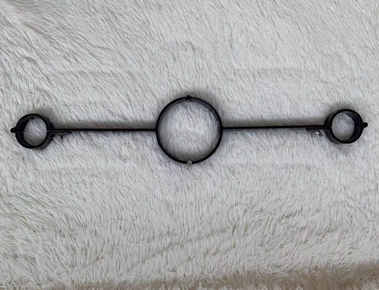 SM neck hand one word shackle self-binding hanging time lock props original tool adult alternative toy 杨子仪-t-equipment