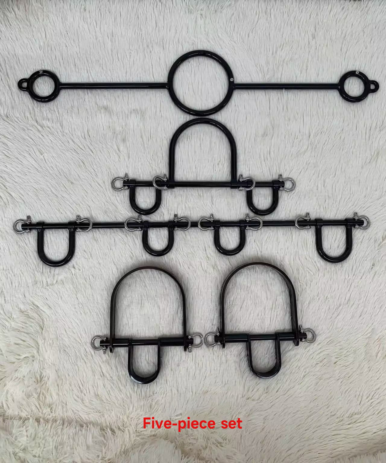 SM neck hand and foot shackle leg and foot iron restraint set adult toys flirting passion tools tools nipple clamps 杨子仪-t-equipment