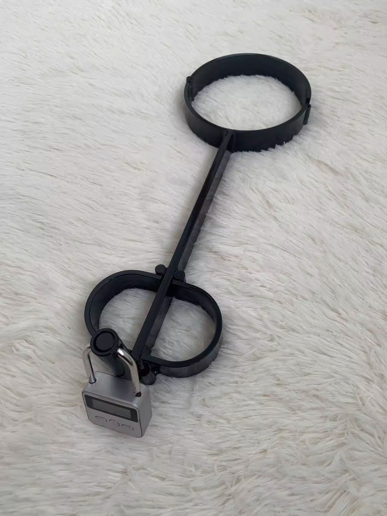 SM neck hand one word shackle self-binding hanging time lock props original tool adult alternative toy 杨子仪-t-equipment