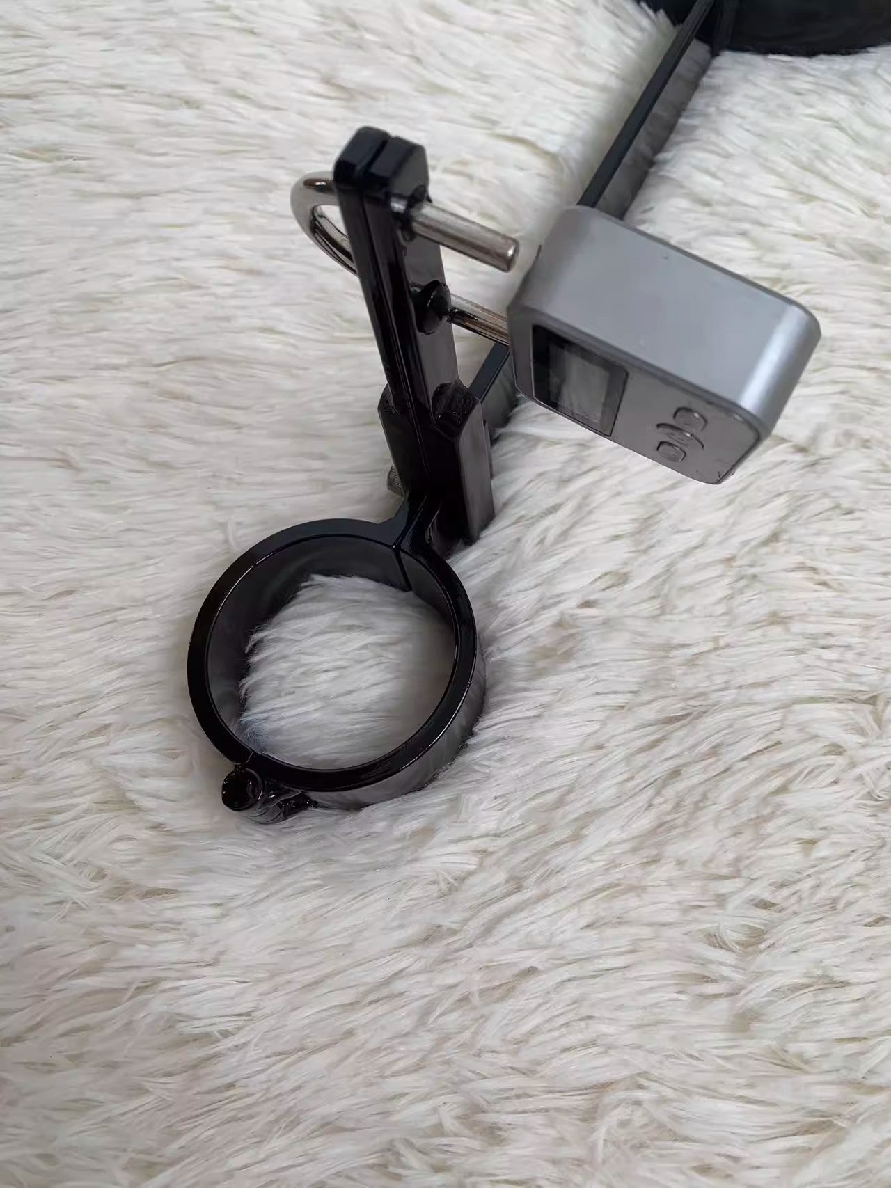 SM neck hand one word shackle self-binding hanging time lock props original tool adult alternative toy 杨子仪-t-equipment