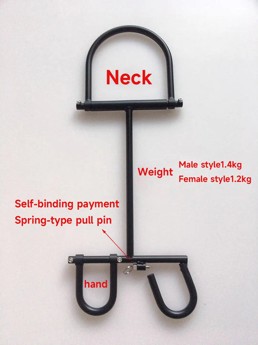 Spider series hand and neck shackles, death shackles, collars, leg shackles, metal restraints, self-binding artifacts, SM alternative sexual torture devices 杨子仪-t-equipment